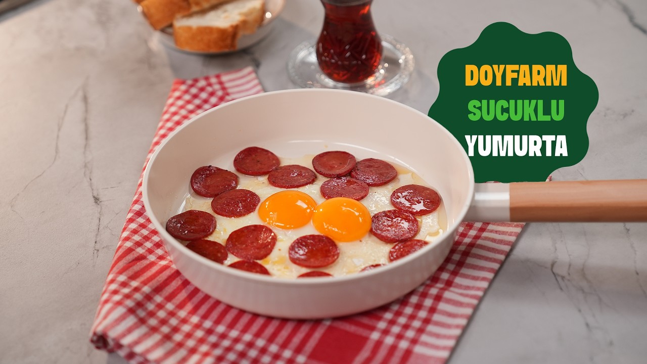 Tavada Cızırdayan Sucuklu Yumurta