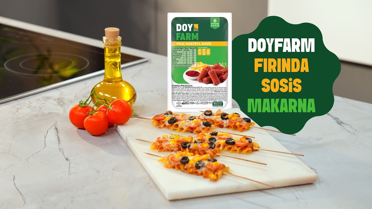 Fırında Sosisli Makarna