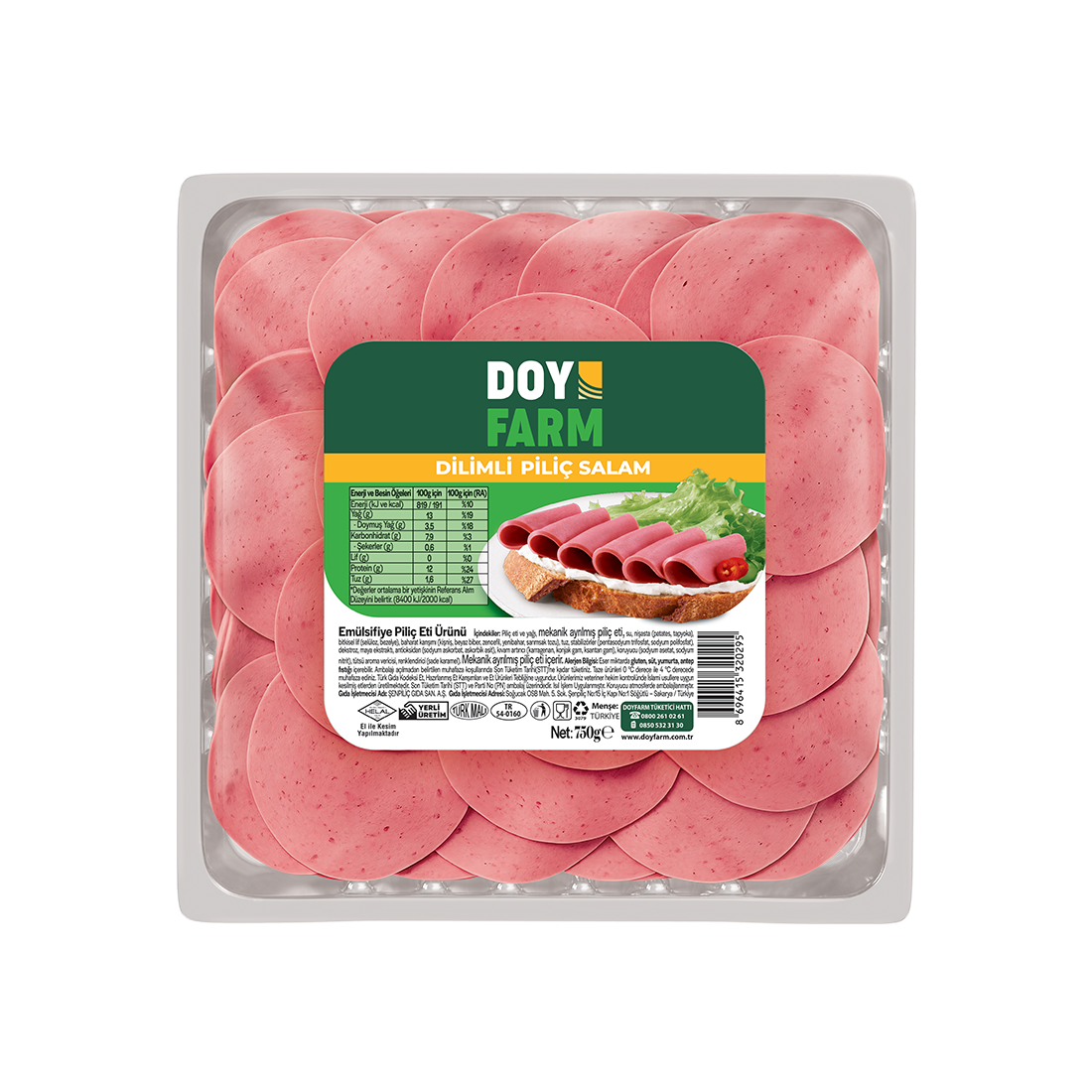 Dilimli Piliç Salam - 750 g