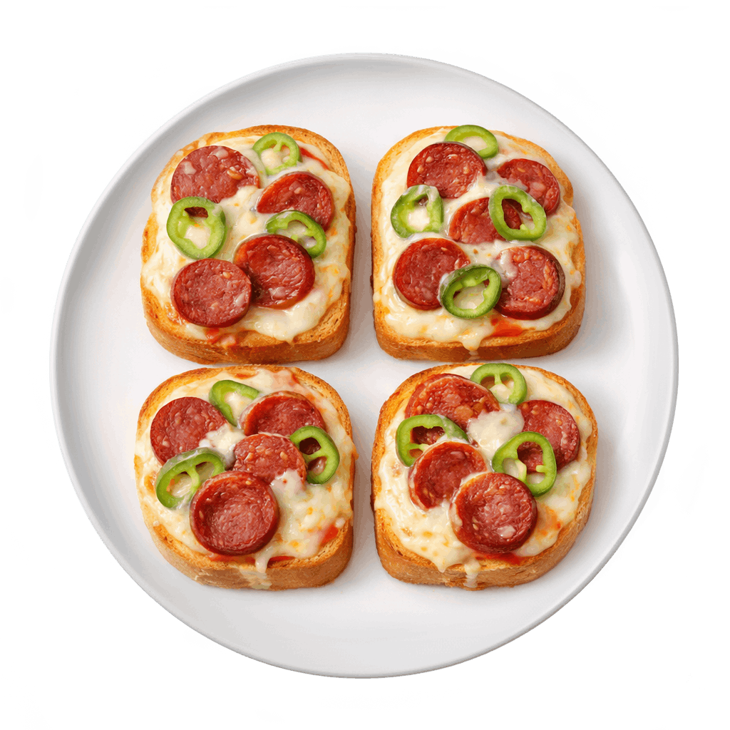 Fırında Sucuklu Çıtır Ekmekler